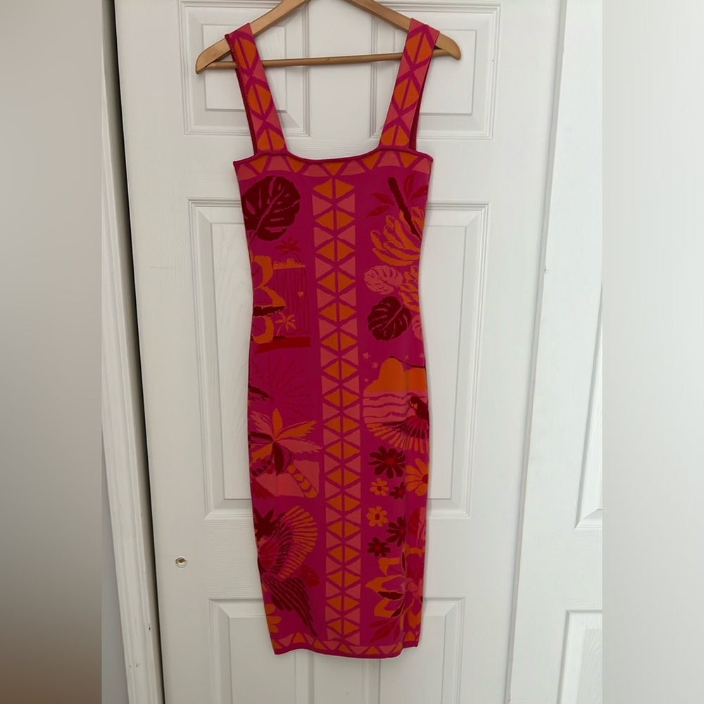 Farm Rio Knit midi Dress XS